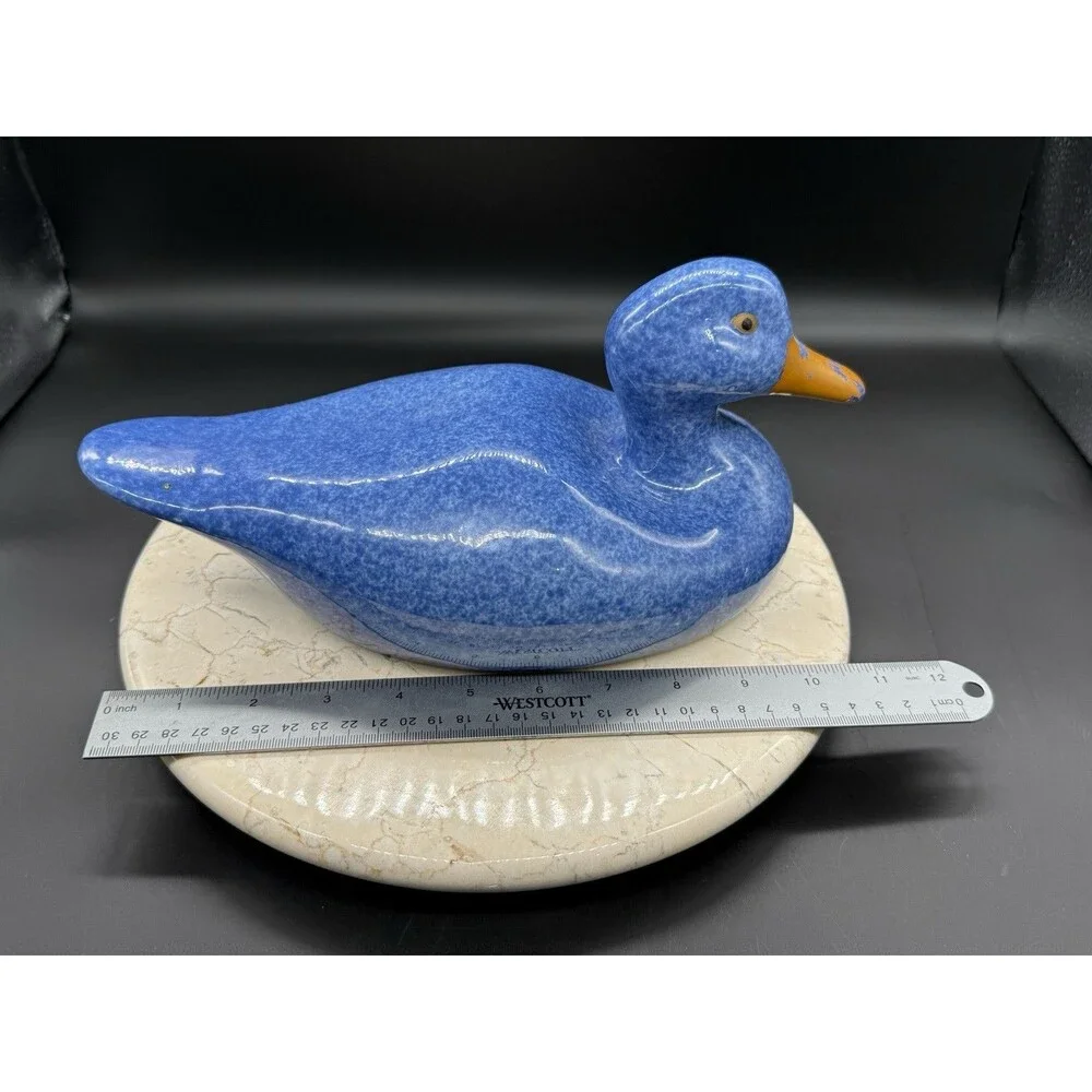 Vintage Calico China Duck Decor